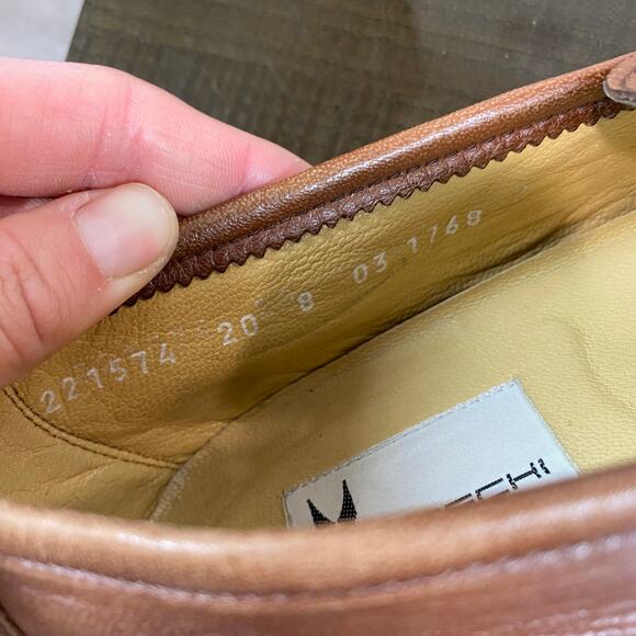 Moreschi Leather Loafers Slip On Shoes Men's 8 Made in Italy - Picture 9 of 10